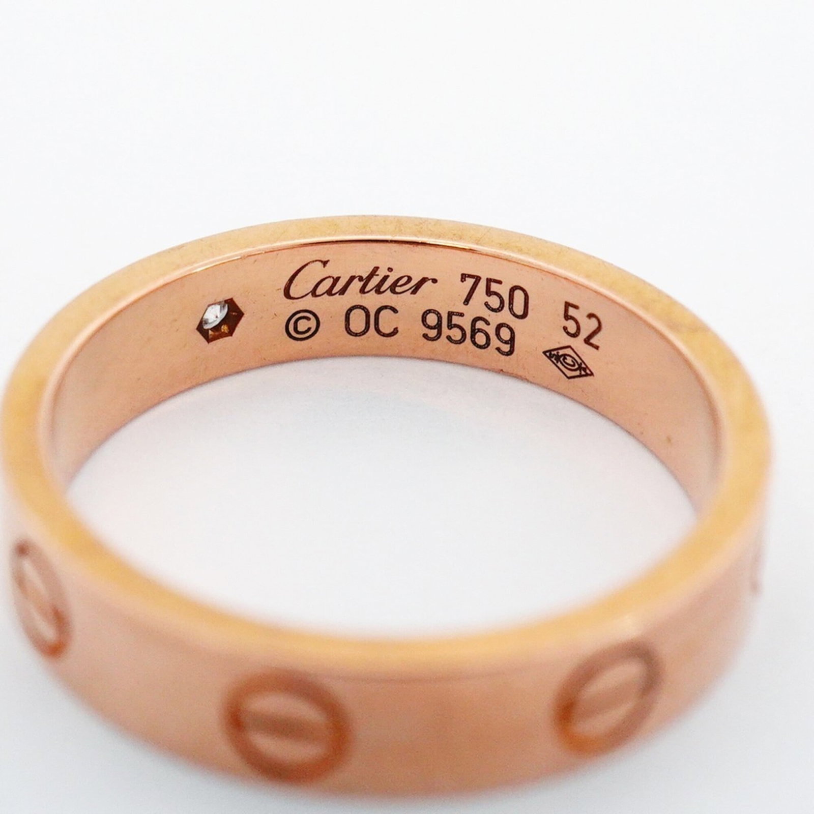 Pink Gold Ring Band Cartier - 4