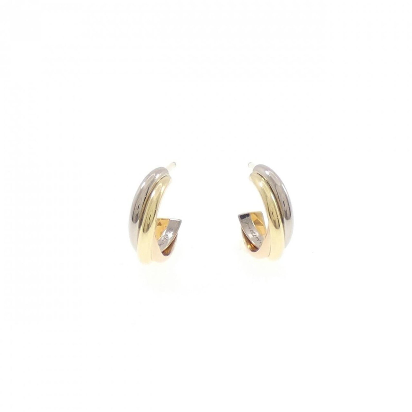Cartier Stud Earrings Pink Gold (18K) White Gold (18K) Yellow Gold (18K): Cartier Stud Earrings Pink Gold (18K) White Gold (18K) Yellow Gold (18K) Cartier's Stud Earrings showcase the elegance of pink, white, and yellow gold in 18K. The combination of these precious metals