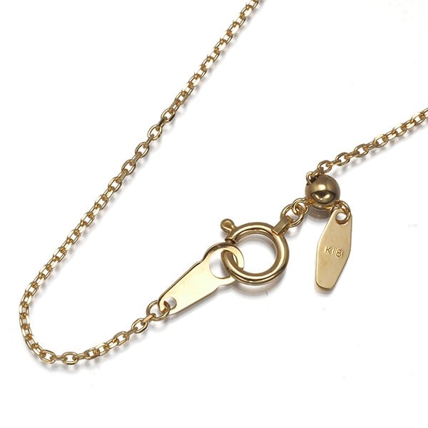 Cable Chain Necklace 18K 750 Yellow Gold 44Cm: Cable Chain Necklace 18K 750 Yellow Gold 44Cm 18k yellow gold cable chain necklace with a length of 44cm, adjustable to fit your style. The delicate 1mm wide chain features an extender for customizati