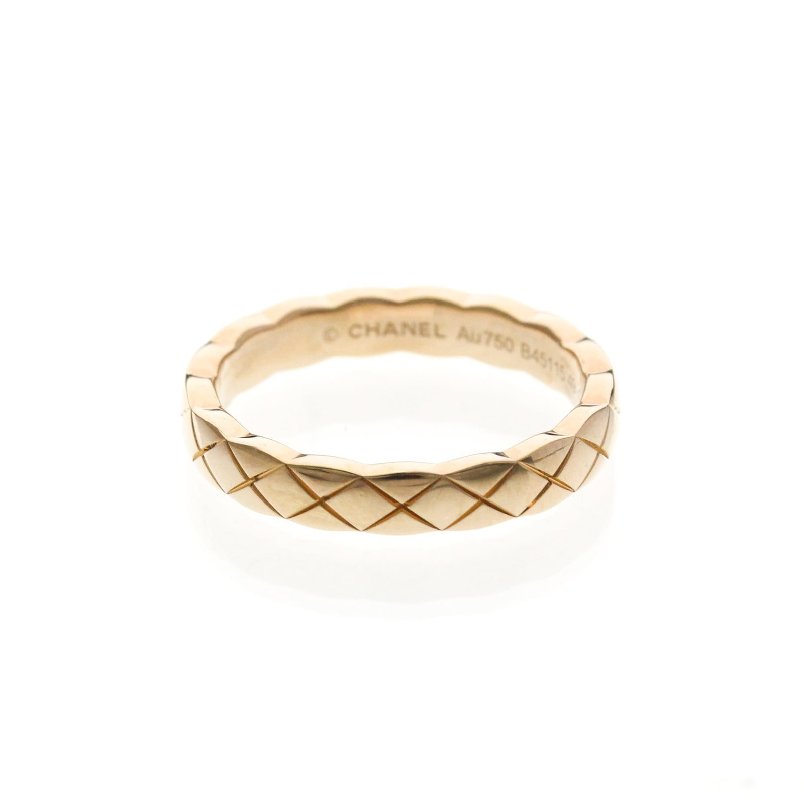 Pink Gold 18k Ring Band Chanel (1 of 9)