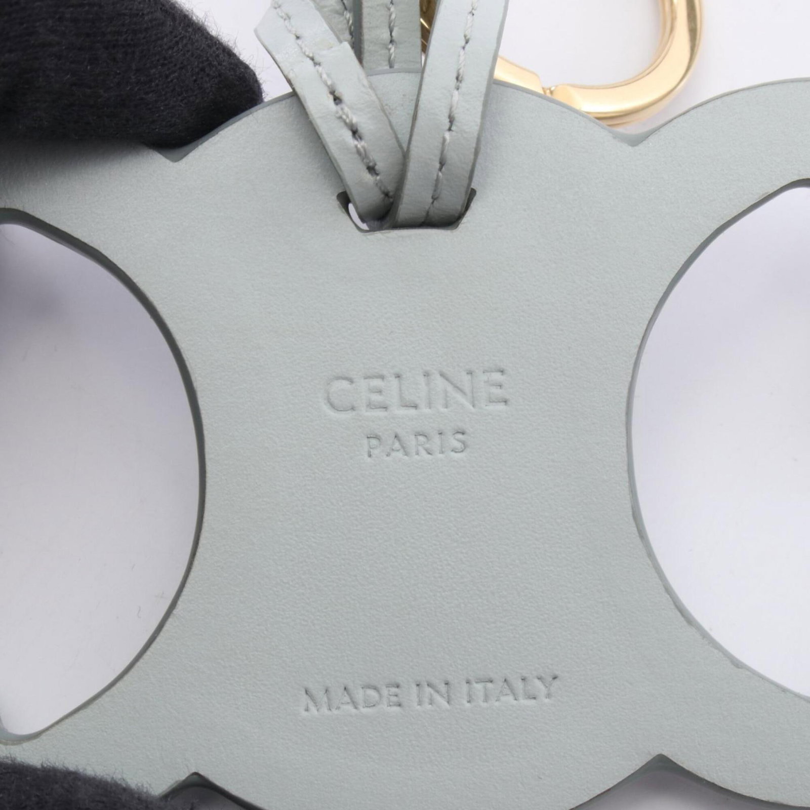 Leather Charm Handbag Celine - 3