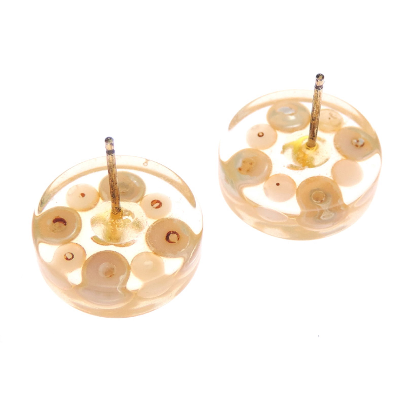 Chanel Stud Earrings Gold Plating - 5