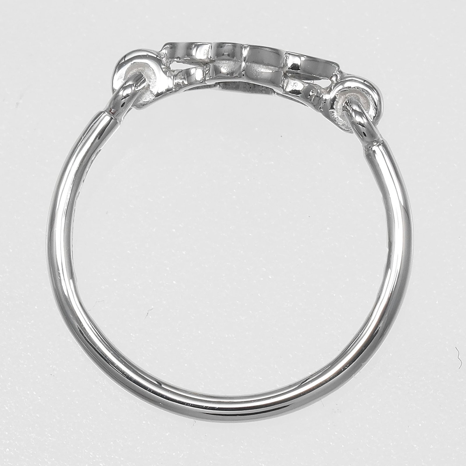 Gold White Ring Cartier Band - 9