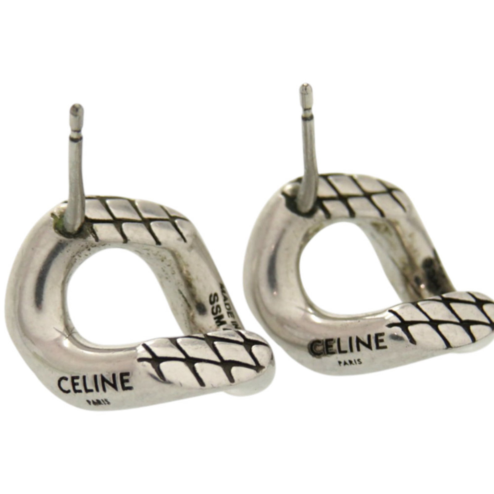 Celine Metal Stud Earrings - 4