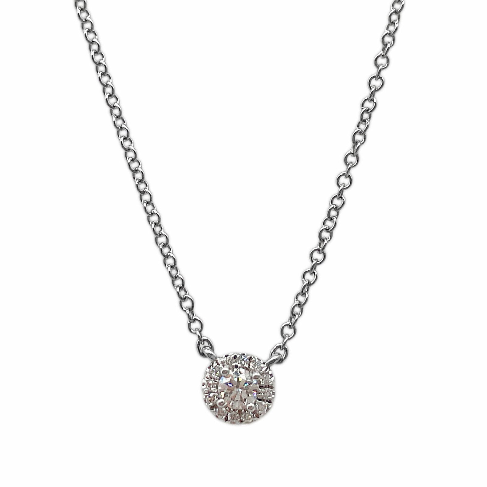 Tiffany & Co. Soleste Melee Diamond Necklace Pendant Platinum 950 Silver Women'S: Tiffany & Co. Soleste Melee Diamond Necklace Pendant Platinum 950 Silver Women'S Tiffany & Co. Soleste Melee Diamond Necklace Pendant Platinum 950 Silver Women's features a striking design with