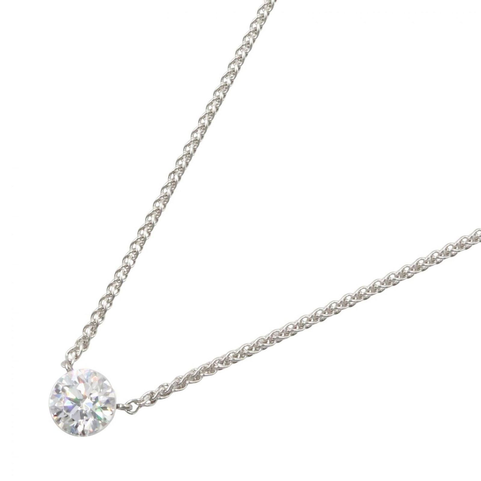 Titan Setting For Women's Necklace Diamond Tiffany 950 Platinum Clear Silver By Forel William: Titan Setting For Women's Necklace Diamond Tiffany 950 Platinum Clear Silver By Forel William Titan & Co. by Forel William's exquisite Tiffany necklace features a stunning clear diamond pendant set