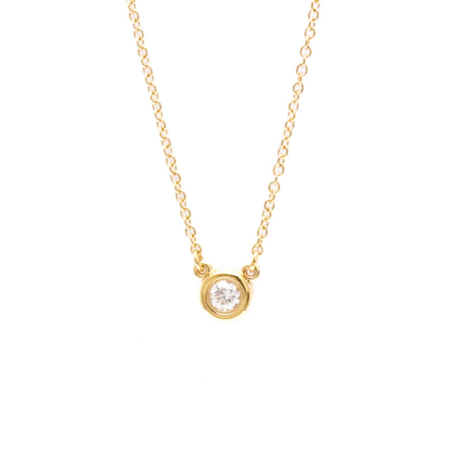 Tiffany Diamonds By The Yard Pink Gold (18K) Diamond Menwomen Fashion Pendant Necklace (Pink Gold): Tiffany Diamonds By The Yard Pink Gold (18K) Diamond Menwomen Fashion Pendant Necklace (Pink Gold) Pink gold (18K) diamond pendant necklace with a 2.4g / 0.08oz diamond, featuring a 5.8mm x 5.8mm desi