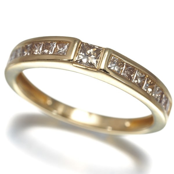 Gstv Ring Diamond 0.5Ct Us6 18K 750 Yellow Gold: Gstv Ring Diamond 0.5Ct Us6 18K 750 Yellow Gold US6 Yellow Gold Ring with Natural Diamond, 0.50ct Total Carat Weight, 18K Metal Purity. This 18k yellow gold ring features a natural diamond with a