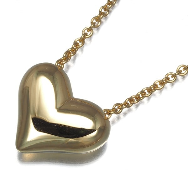 Tiffany&Co. Necklace Pinched Heart 18K 750 Yellow Gold: Tiffany&Co. Necklace Pinched Heart 18K 750 Yellow Gold 18k yellow gold Pinched Heart pendant from Tiffany & Co., crafted with precision and attention to detail. This elegant necklace features a beauti