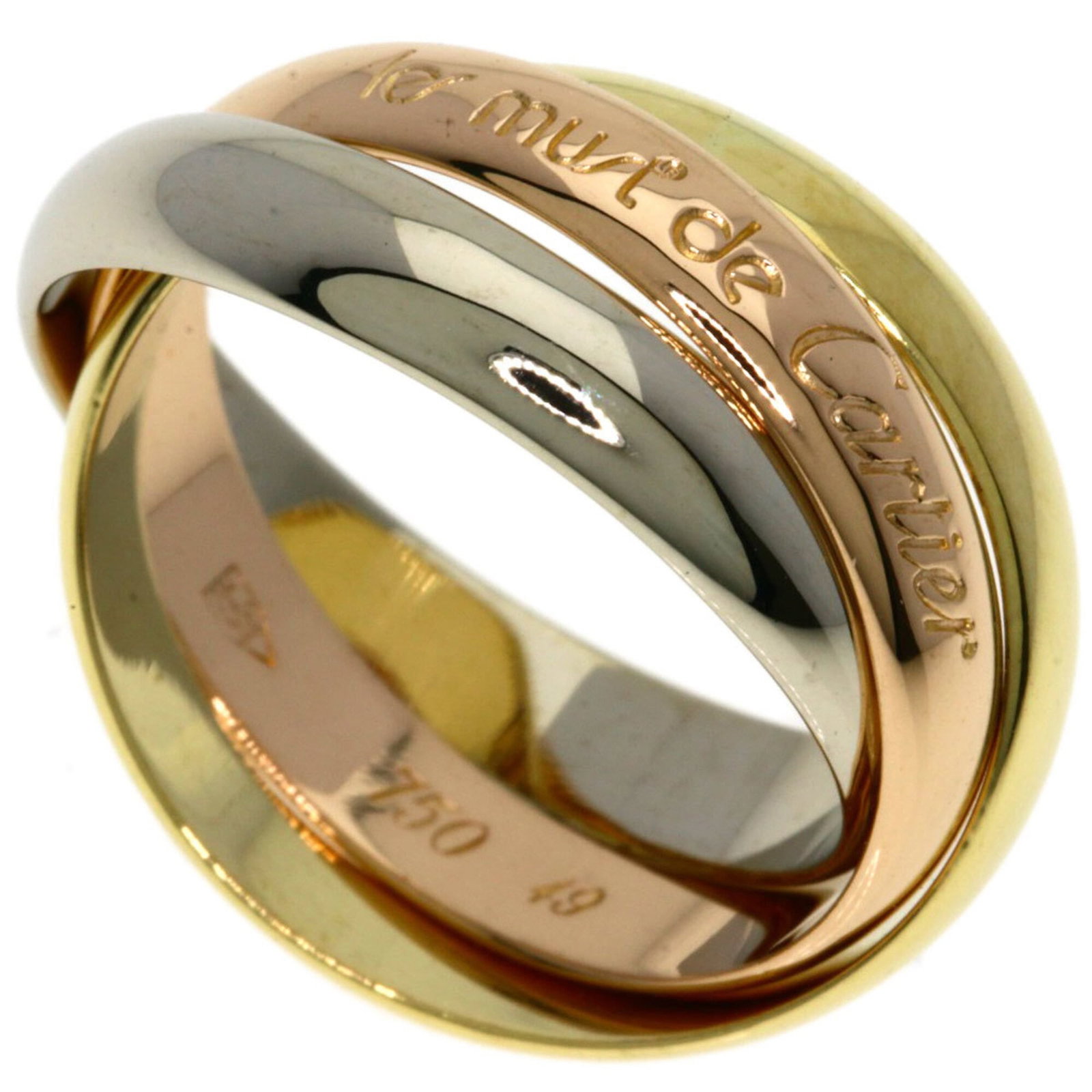 Cartier Trinity #49 Ring - 18K Yellow Gold/ 18K White Pink Gold Women'S Cartier (1 of 7)