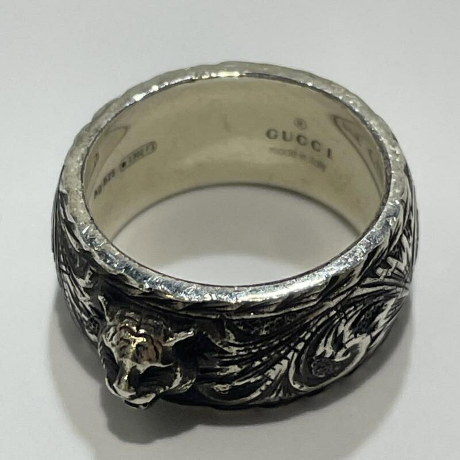 Cat ring silver head gucci Ag925 - 3