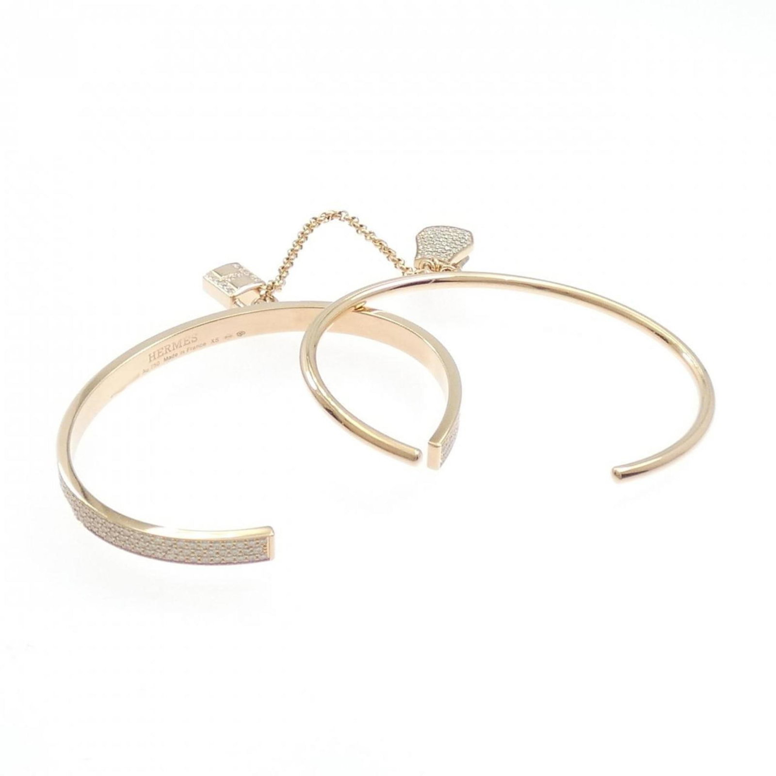 Pink Gold Bangle Hermes - 3