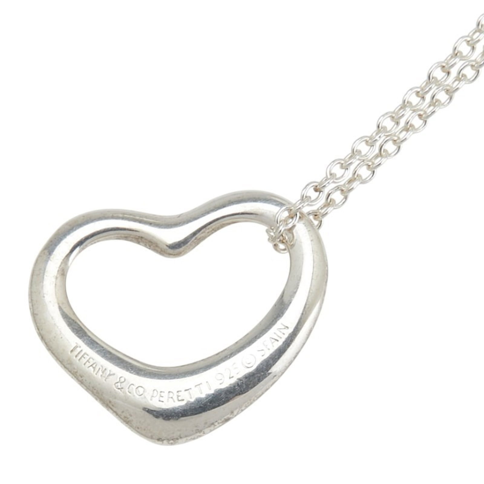 Tiffany Elsa Peretti Necklace Sterling Silver Women In 925 Open Heart Necklace By Tiffany (1 of 9)