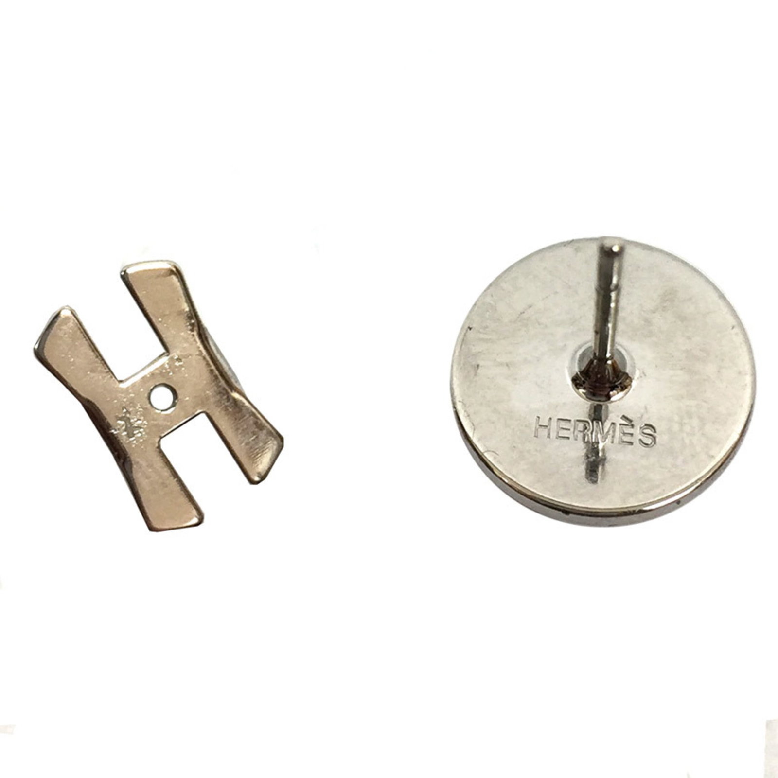 Brass stud earrings by Hermes - 3