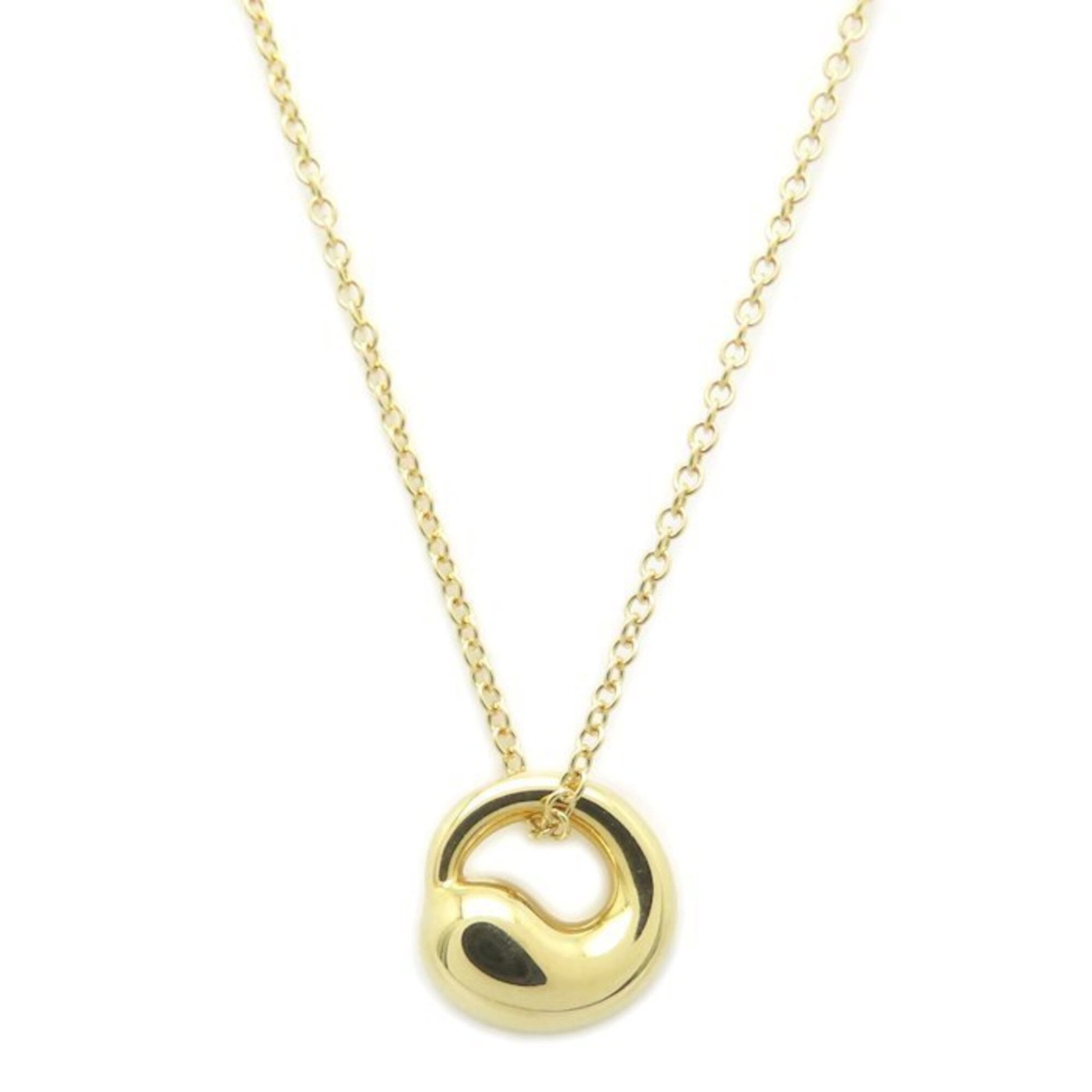 Tiffany&Co. Tiffany Eternal Necklace Elsa Peretti 18K Yellow Gold Women'S 295531: Tiffany&Co. Tiffany Eternal Necklace Elsa Peretti 18K Yellow Gold Women'S 295531 Tiffany&Co. Tiffany Eternal Necklace in 18K Yellow Gold features an elegant design with a pendant size of 8.9mm x