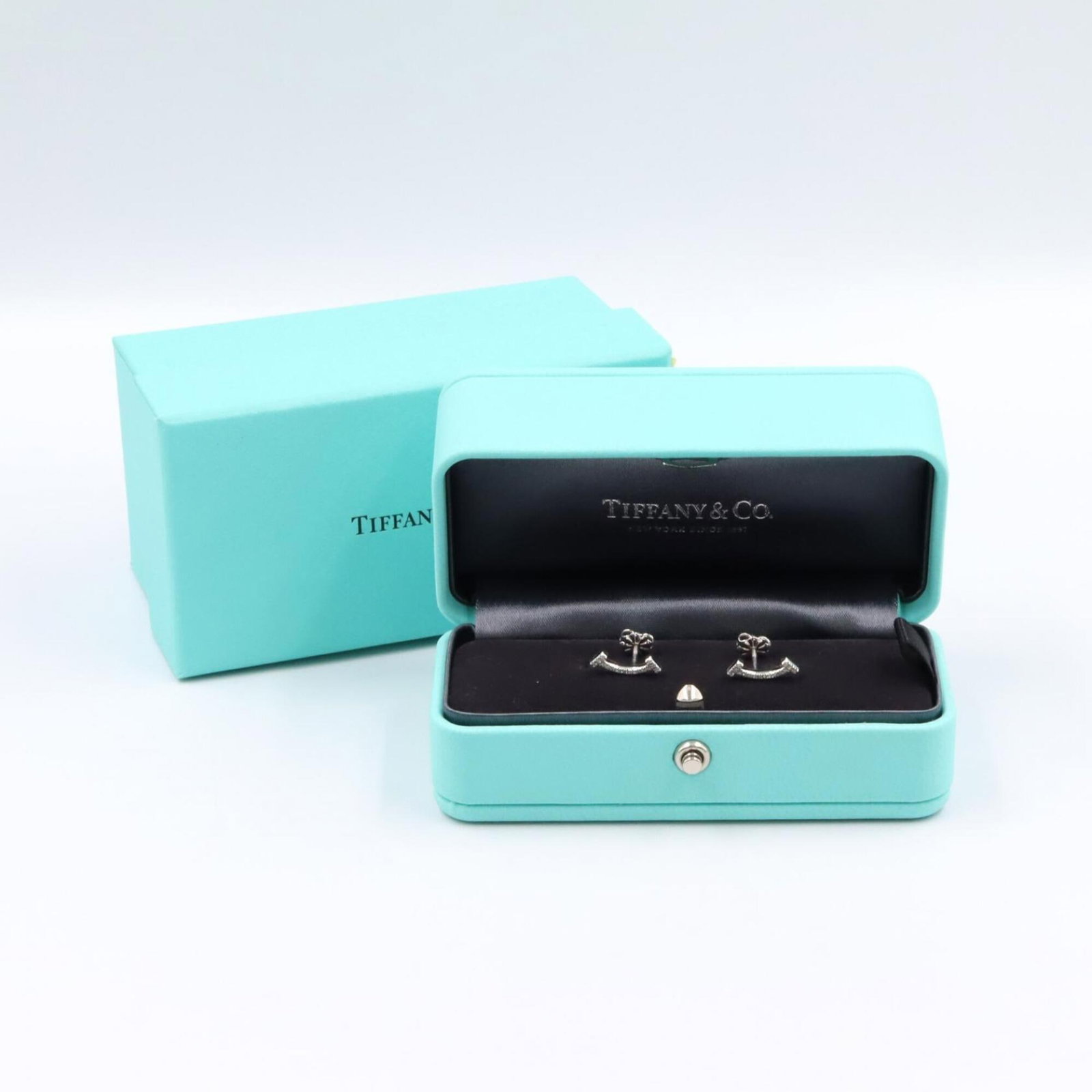 White Gold Stud Earrings Tiffany - 6