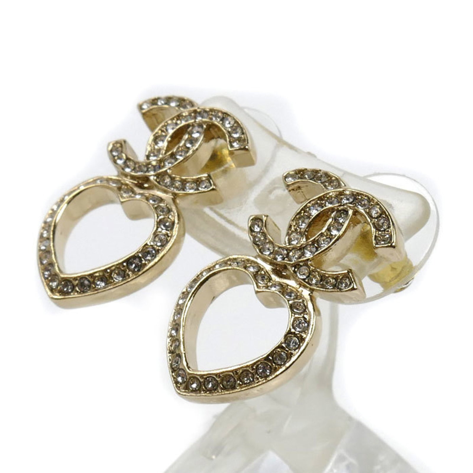 Chanel Stud Earrings Gold Plating - 2