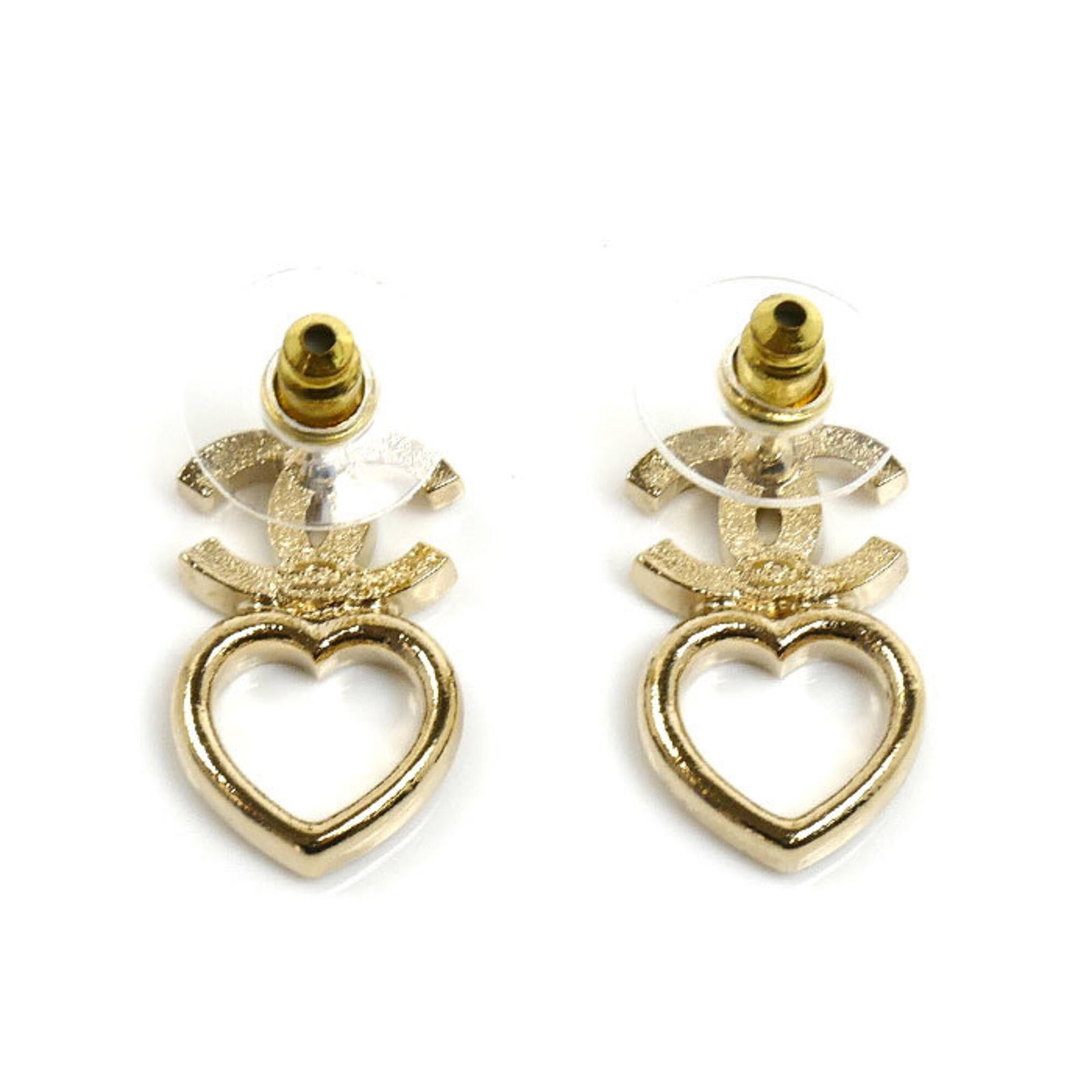 Chanel Stud Earrings Gold Plating - 3
