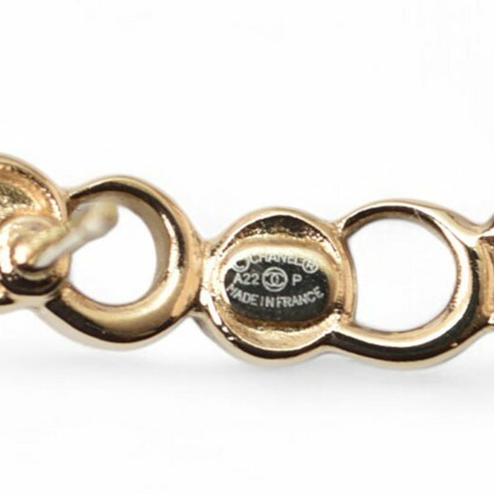 Chanel Stud Earrings Gold Plating - 4