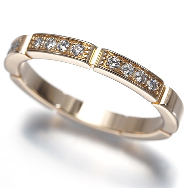 Diamond Cartier Ring Panthere Gold 750 Rose Half Maillon Eu55 18K: Diamond Cartier Ring Panthere Gold 750 Rose Half Maillon Eu55 18K Cartier's iconic Panthere design shines in this stunning rose gold ring, adorned with a beautiful natural diamond. The elegant