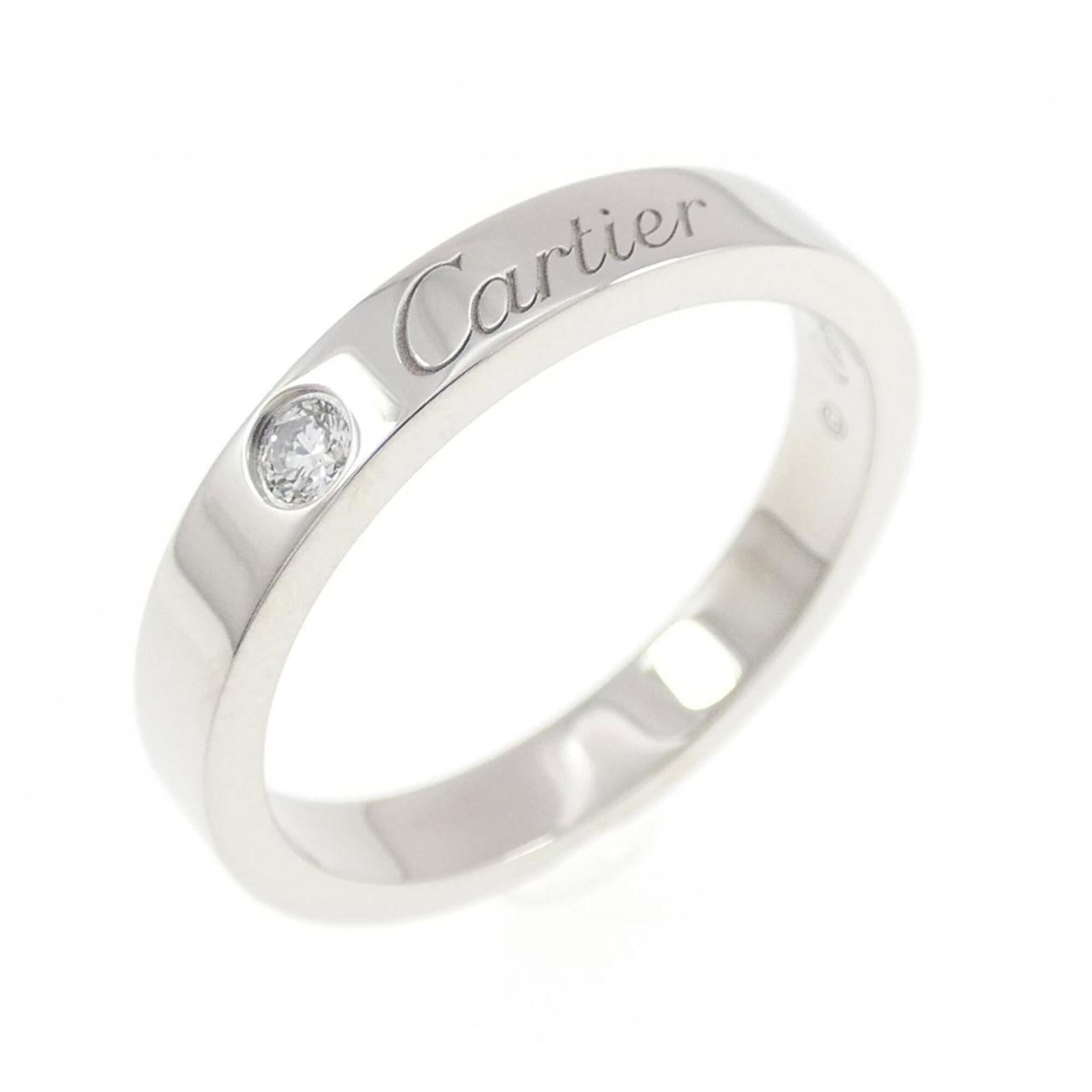 Platinum 950 Cartier Ring Band: Platinum 950 Cartier Ring Band Platinum 950 Cartier Ring Band features a sophisticated design with a high-quality platinum material and a beautiful diamond stone. This elegant band is available in