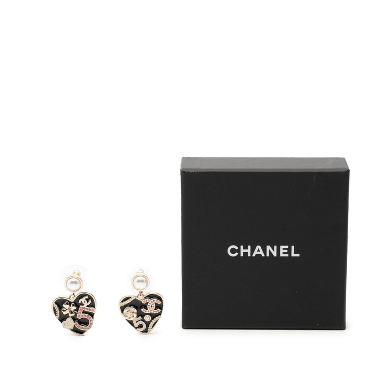 Chanel Stud Earrings Gold Plating - 4