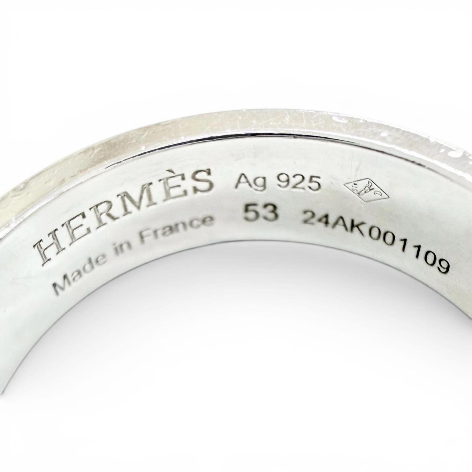 Silver Ring Band Hermes 925 - 7
