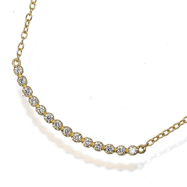 Ahkah Necklace Diamond 0.10Ct Believe You 18K 750 Yellow Gold: Ahkah Necklace Diamond 0.10Ct Believe You 18K 750 Yellow Gold The Ahkah Necklace Diamond 0.10Ct Believe You 18K 750 Yellow Gold features a natural diamond pendant set in 18k yellow gold, creating a