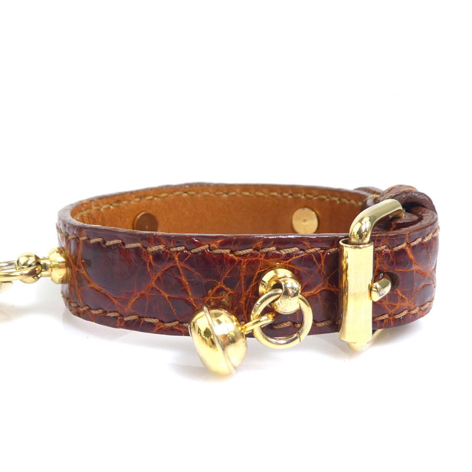 Charm Leather Prada Bracelet - 4