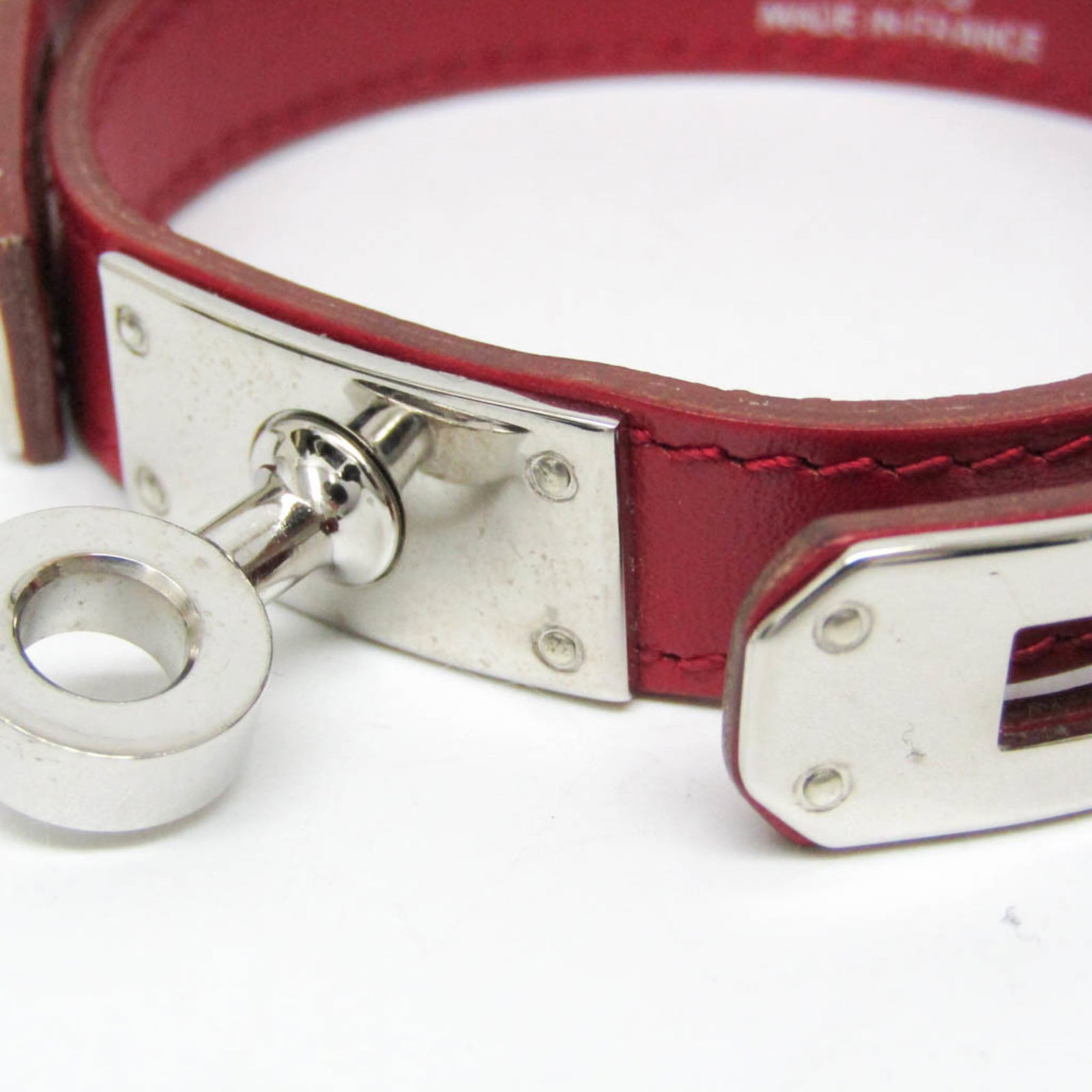 Leather metal bangle hermes - 3