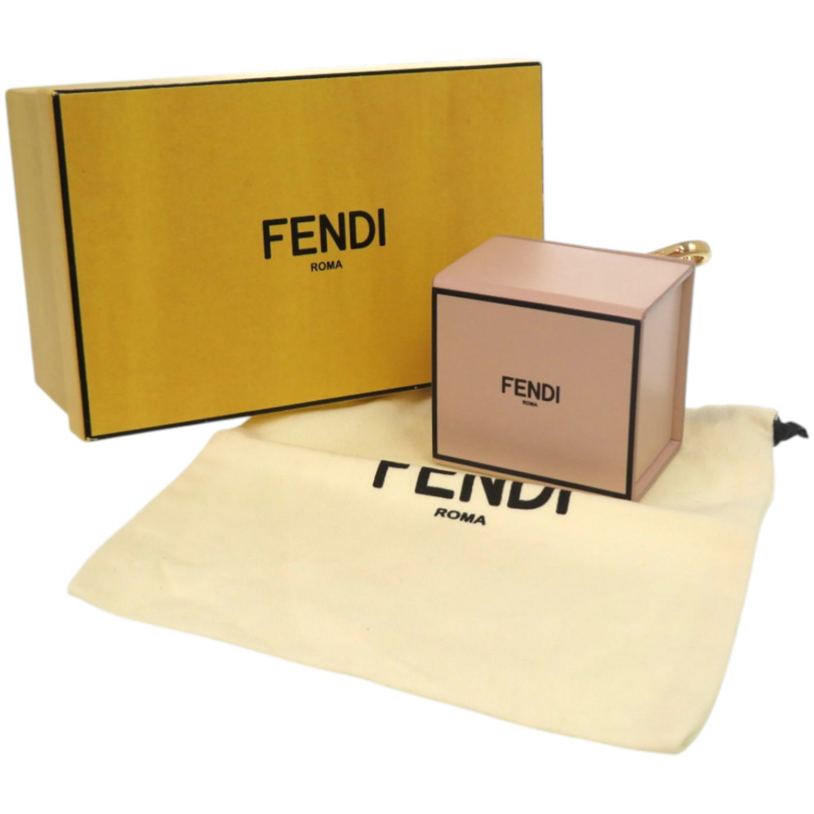 Fendi leather keyring - 2