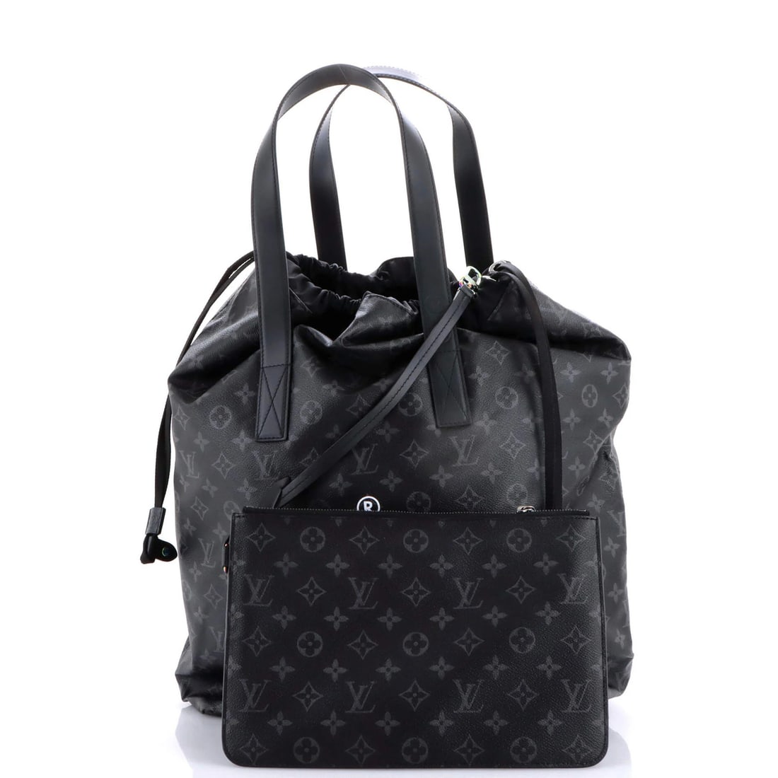 Cabas Light Drawstring Bag Monogram Canvas Louis Vuitton Flash Fragment Eclipse - 2