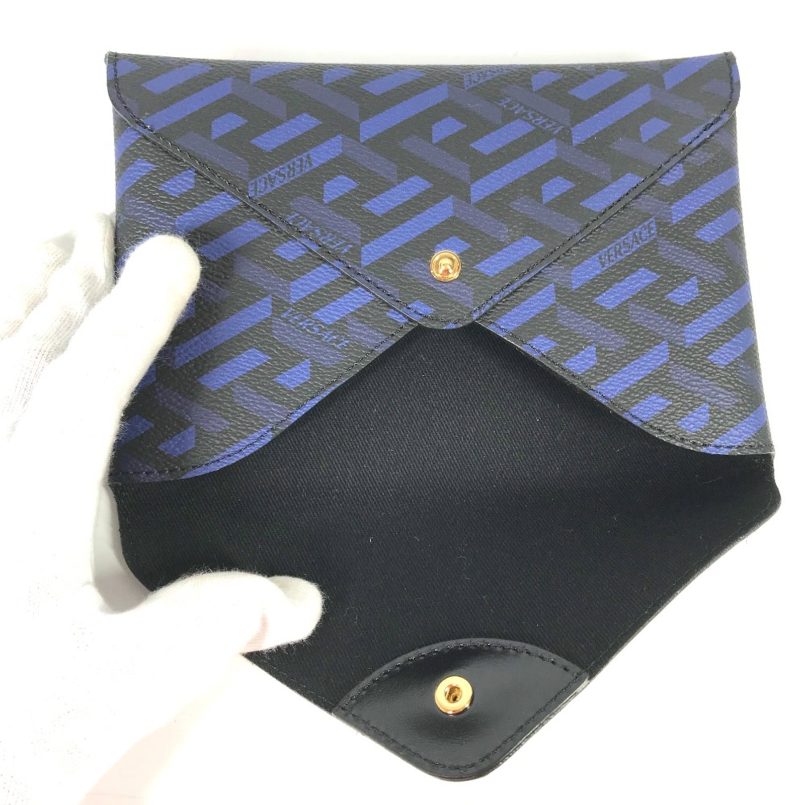 Pouch leather Versace - 7