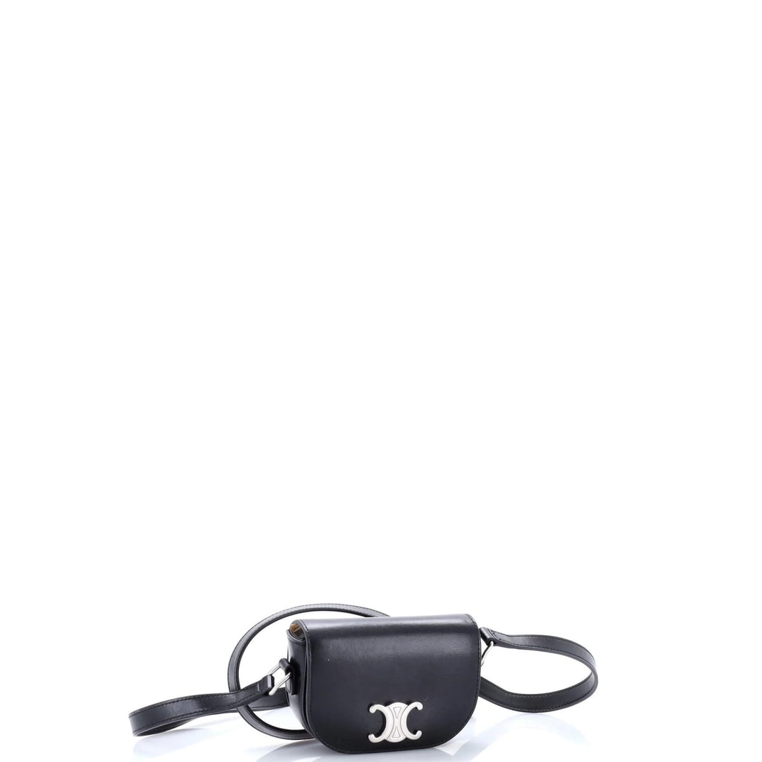 Triomphe Small Leather Shoulder Bag Besace Celine - 2