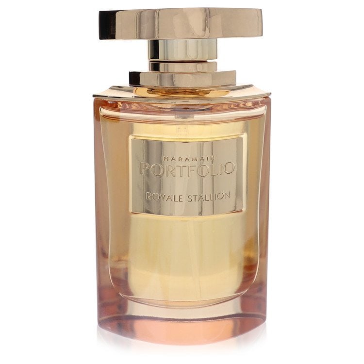 Al Haramain Portfolio Royale Stallion by Al Haramain Eau De Parfum Spray (unboxed) 2.5 oz: Al Haramain Portfolio Royale Stallion by Al Haramain Eau De Parfum Spray (unboxed) 2.5 oz The Al Haramain Portfolio Royale Stallion by Al Haramain Eau De Parfum Spray is a 2.5 oz cologne, offering a s