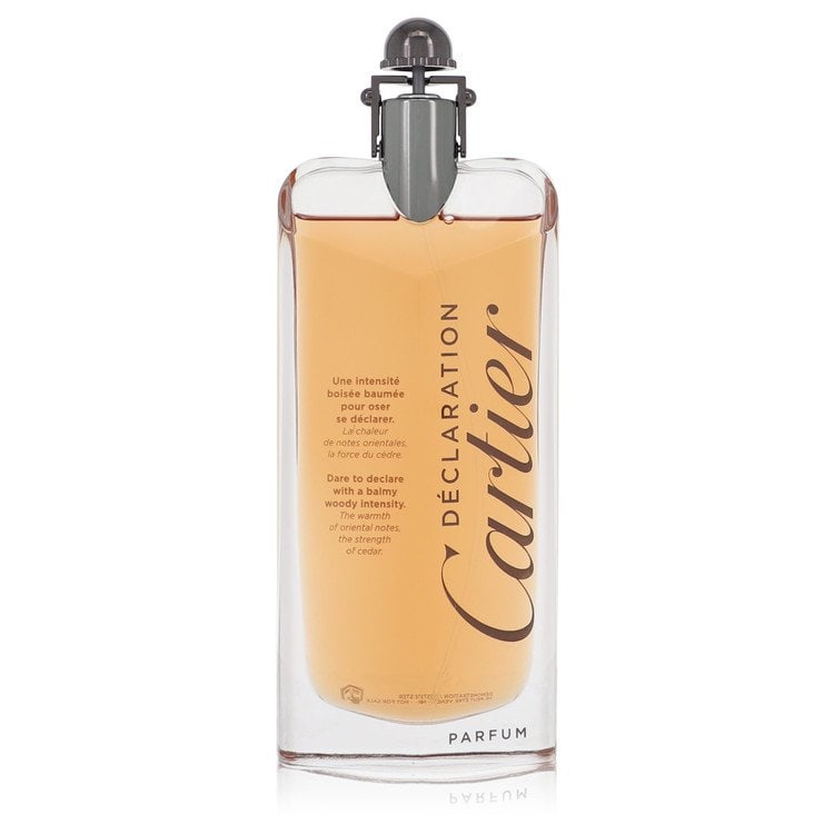 Declaration by Cartier Eau De Parfum Spray (Tester) 3.4 oz: Declaration by Cartier Eau De Parfum Spray (Tester) 3.4 oz Cartier's Declaration Eau De Parfum Spray, launched in 1998, offers a sharp and oriental fragrance with notes of orange, cedar, birchwood, an