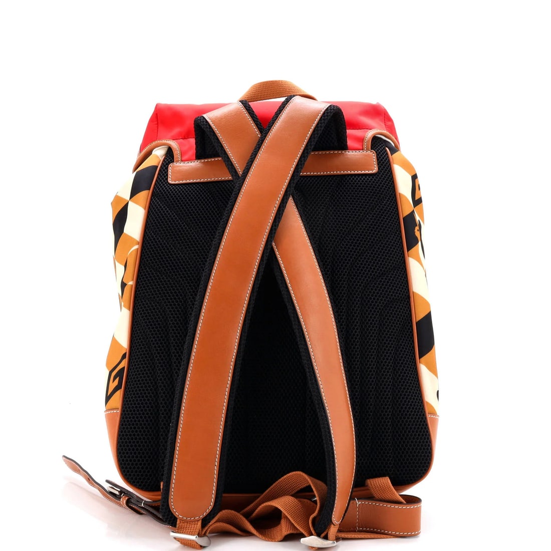 Interlocking G Patch Flap Backpack Nylon Printed Canvas - 3
