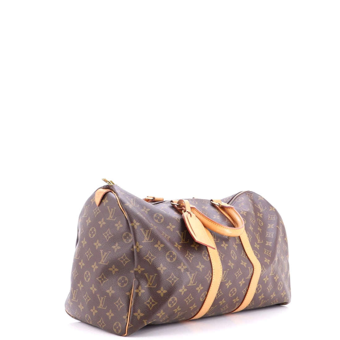 Canvas Monogram Louis Vuitton Keepall Bag - 2