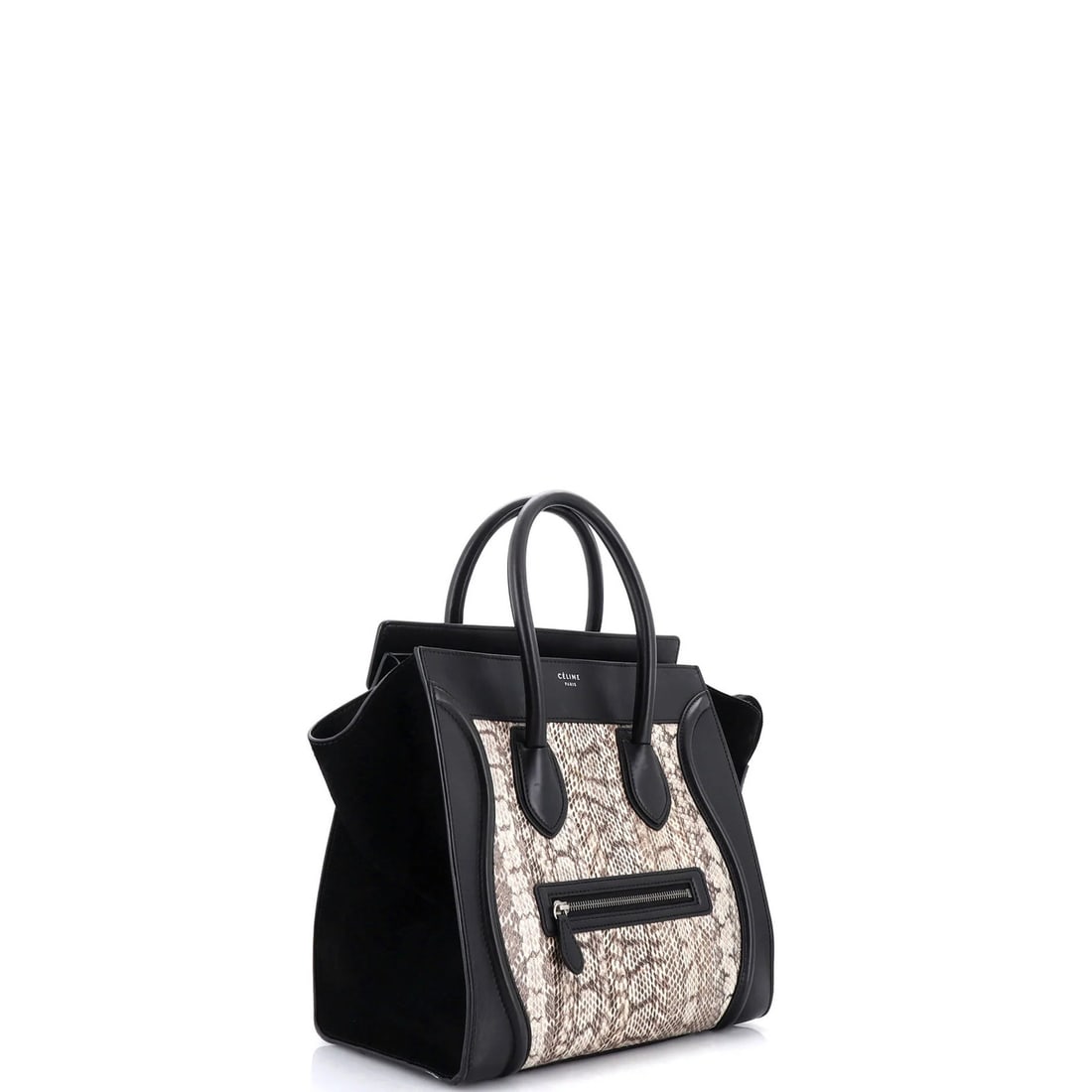Celine mini bag python leather luggage - 2