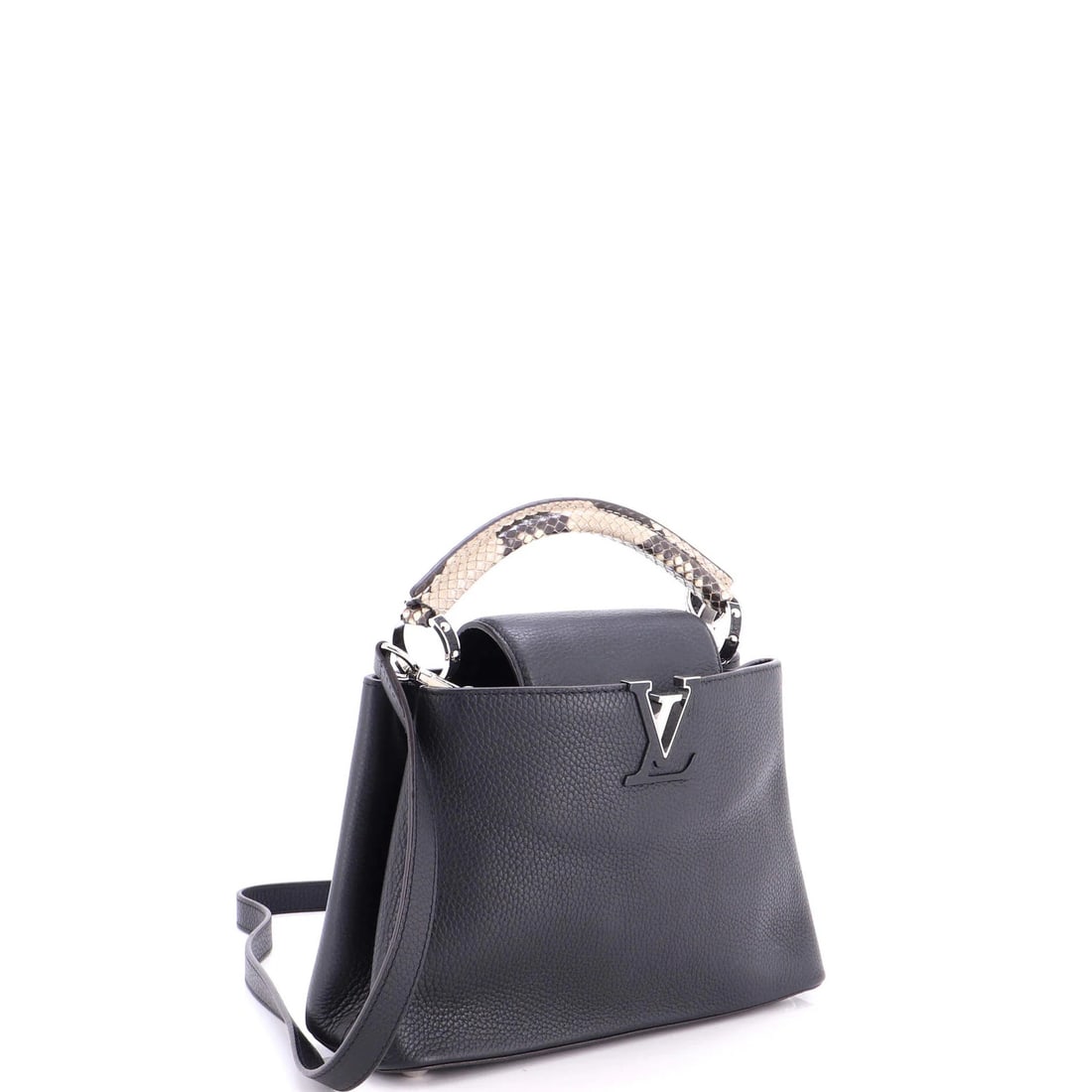Louis Vuitton Capucines Bag Leather with Python PM - 2