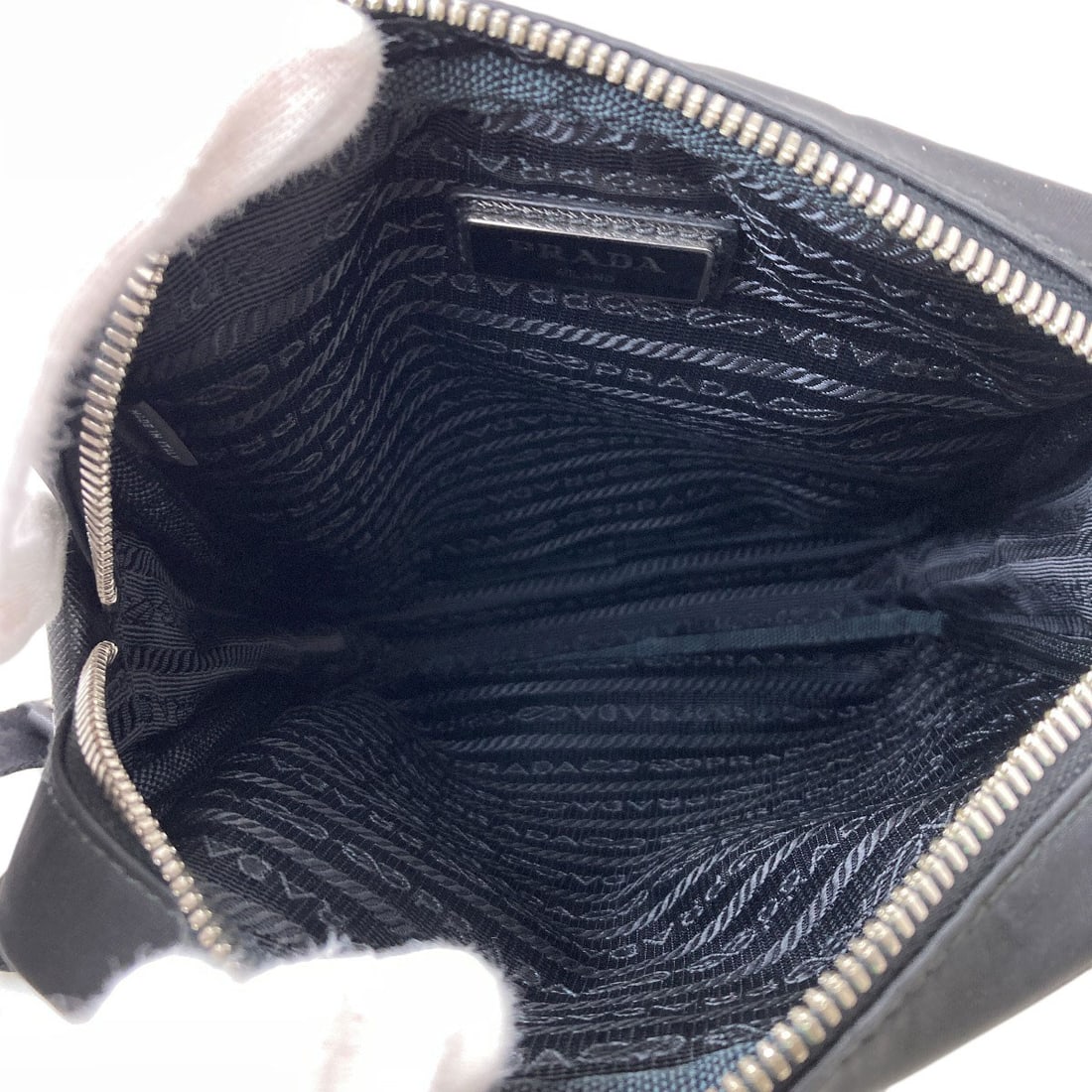 Nylon Shoulder Bag Prada Logo - 5