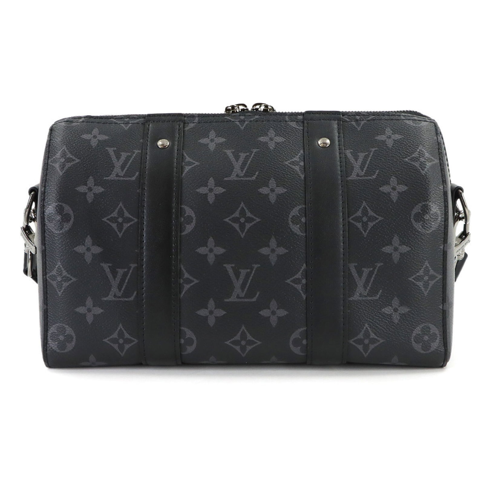 Monogram Eclipse Handbag Vuitton Shoulder Louis - 2
