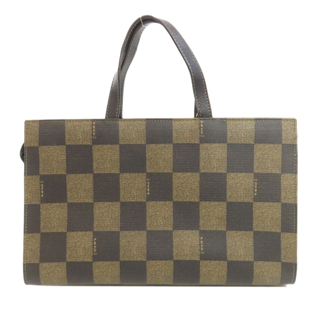 Fendi Checkered Pattern 2Way Handbag Pvc - 2