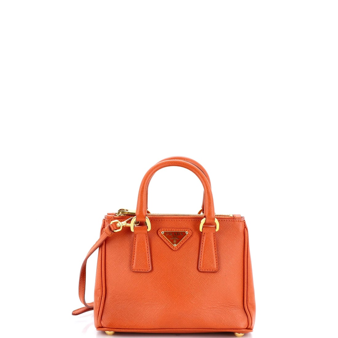 Saffiano Leather Prada Galleria Mini Double Tote Zip (1 of 7)