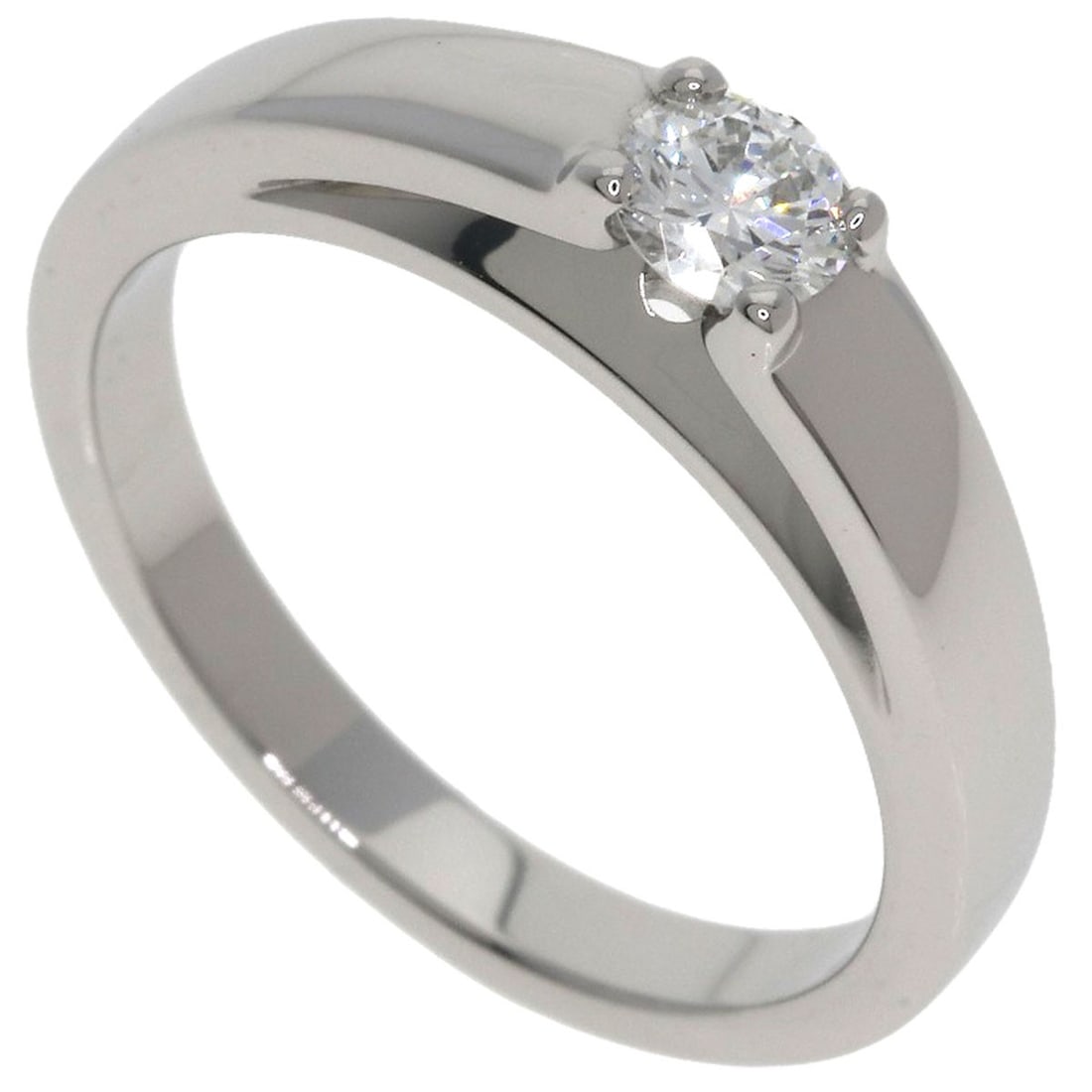 Me Marie Solitaire Diamond Pt950 Platinum Ring Bvlgari (1 of 7)