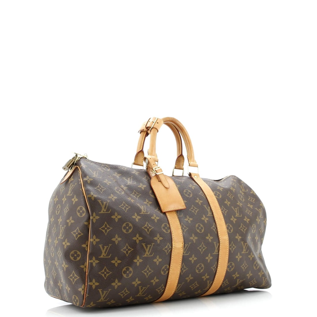 Canvas Monogram Louis Vuitton Keepall Bag - 2