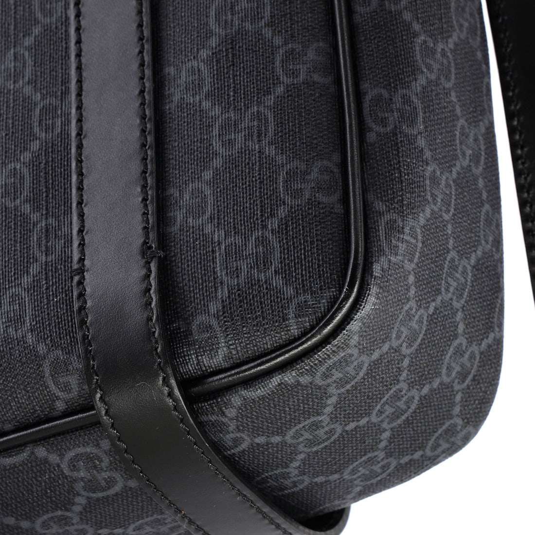 Patch Messenger Bag Coated Canvas Leather GG Medium Gucci Interlocking - 6