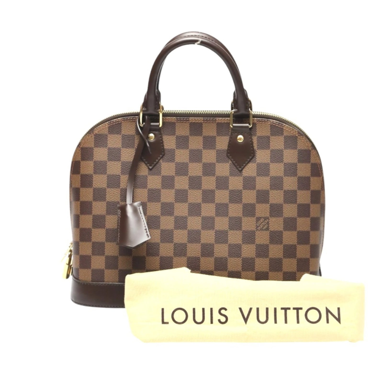Damier Canvas by Louis Vuitton Handbag: Damier Canvas by Louis Vuitton Handbag Damier Canvas by Louis Vuitton Handbag - A Timeless Classic. This iconic handbag features the signature Damier canvas pattern in a rich brown color, perfectly