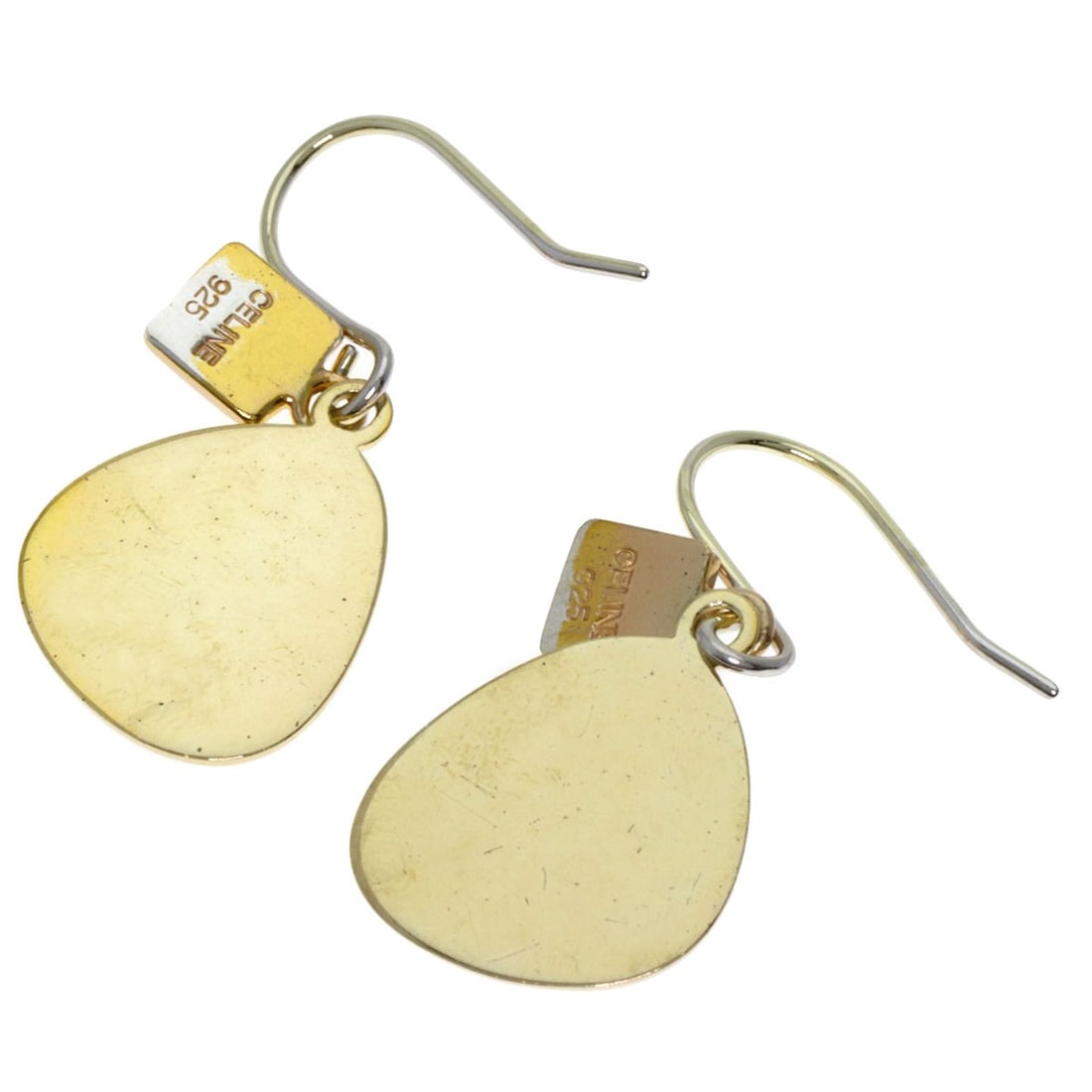 Diamond logo earring silver Celine - 2
