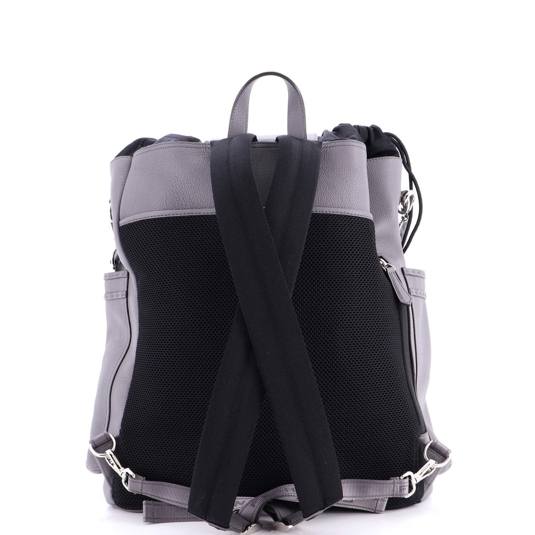 Fendi strike leather large backpack - 3